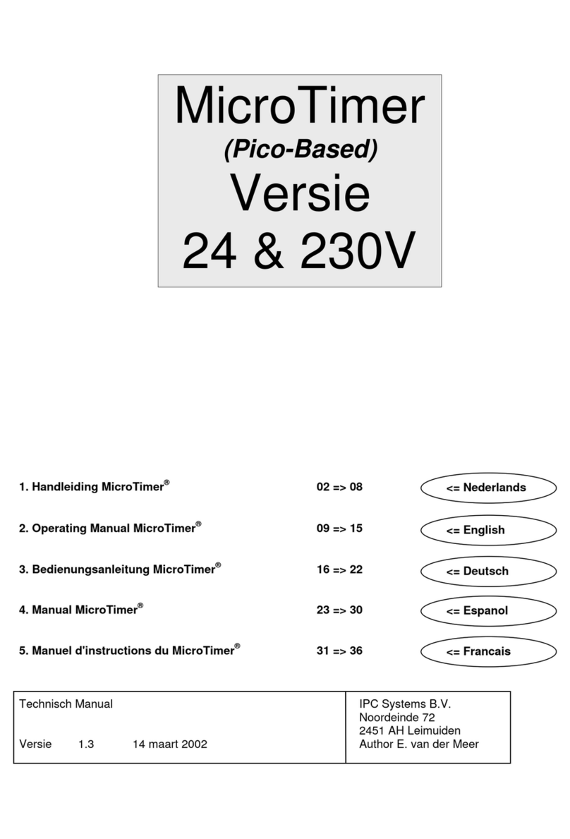IPC MicroTimer operating manual