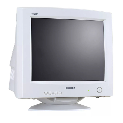 Philips Color Monitor 105S5 User manual
