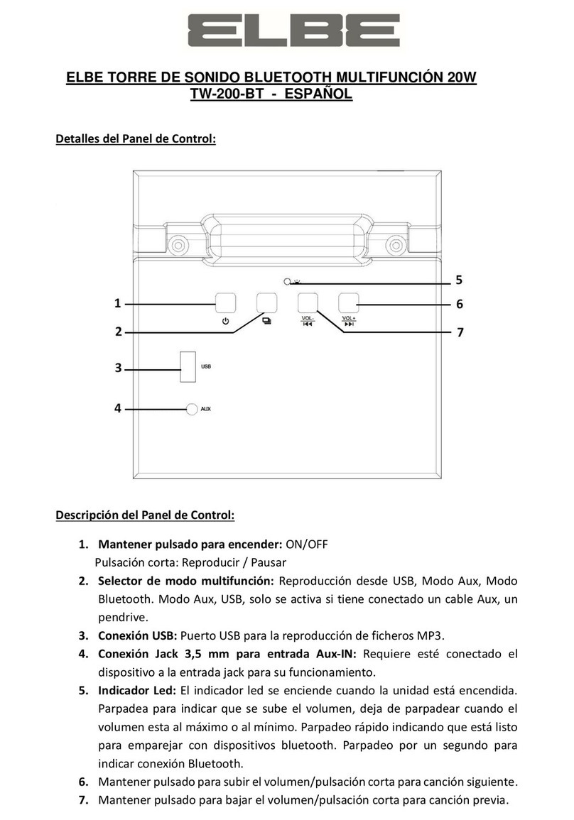 ELBE TW-200-BT manual