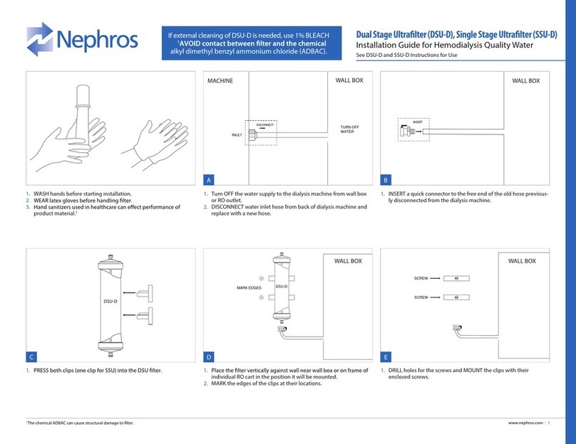 Nephros DSU-D installation guide