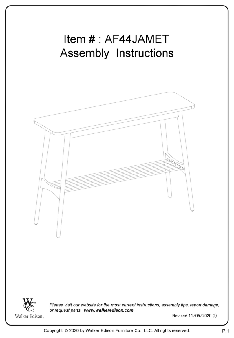 Walker Edison AF44JAMET User manual