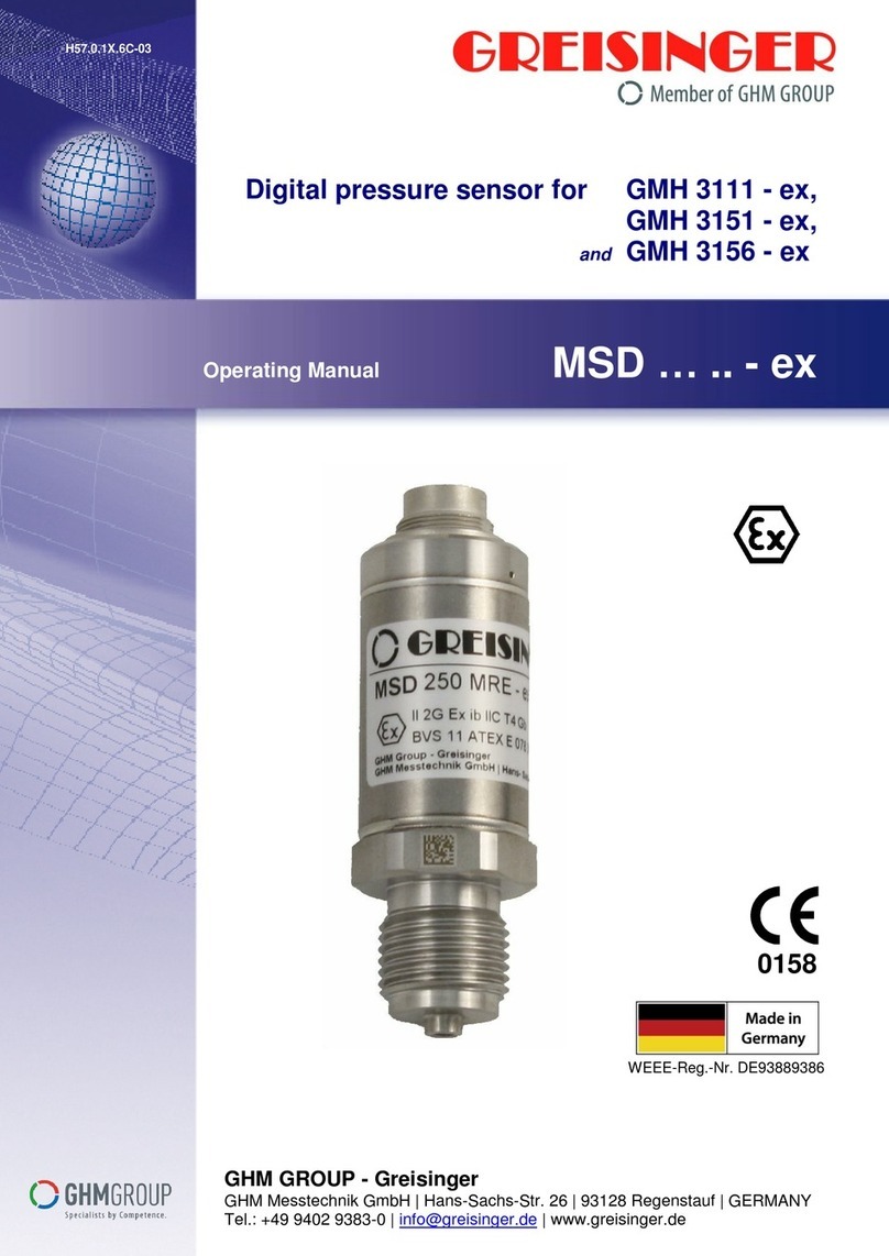 GREISINGER MSD-ex Series operating manual