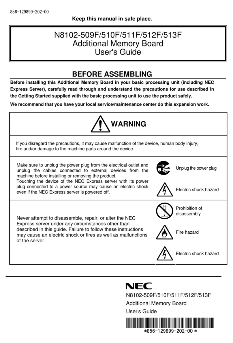NEC N8102-509F User manual