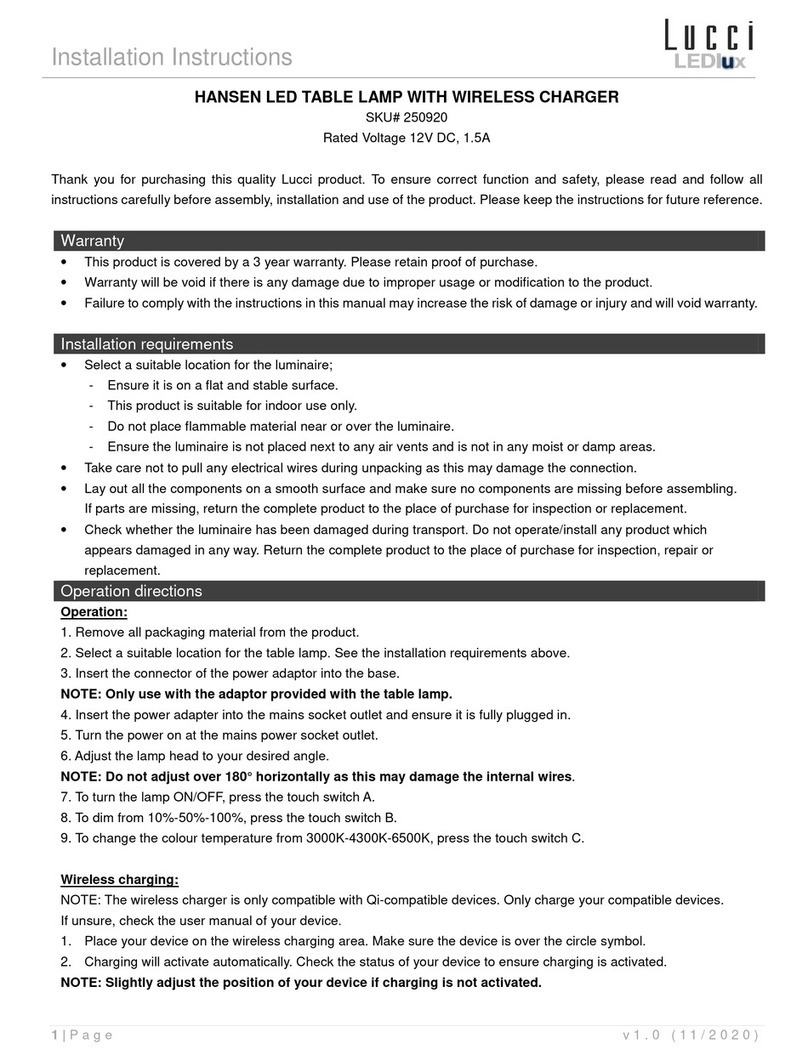 Lucci LEDlux 250920 User manual