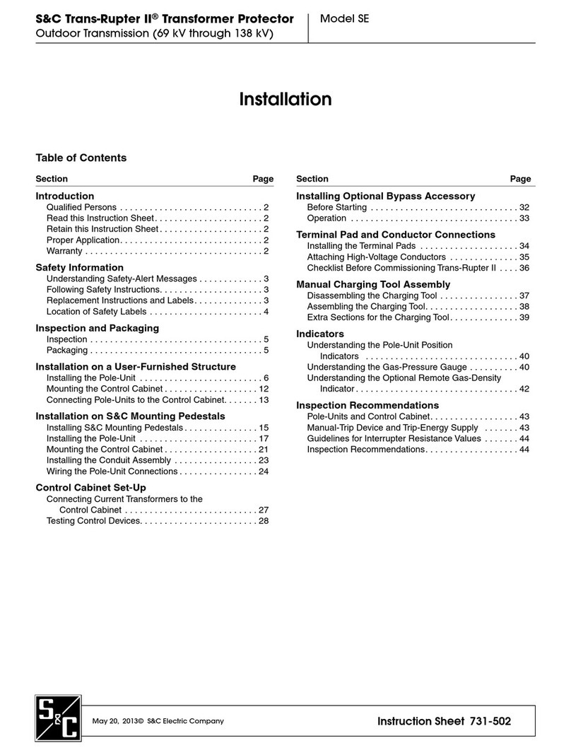 S&C Trans-Rupter II SE User manual