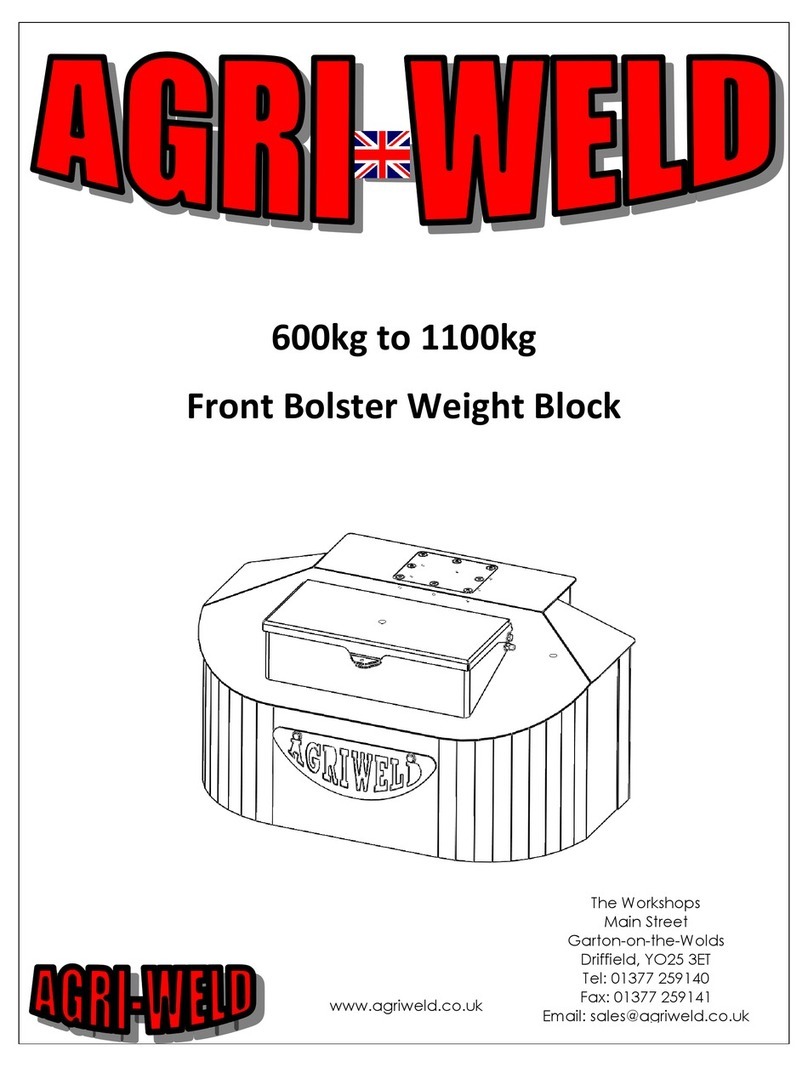 Agriweld Front Bolster Weight User manual