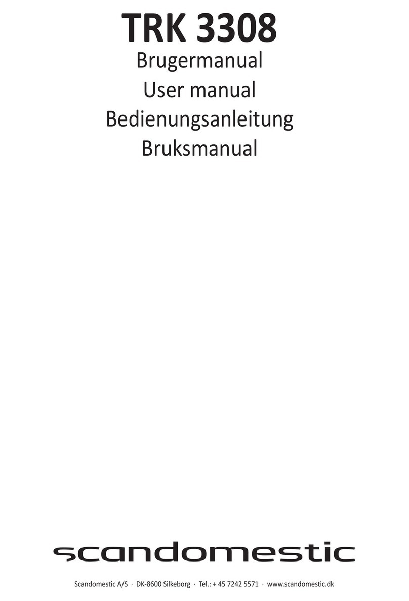 Scandomestic TRK 3308 user manual
