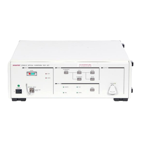 advantest corporation Q7606A Operation manual
