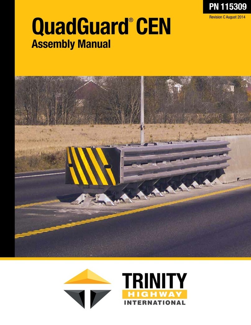 Trinity Highway QuadGuard CEN QI2405 Assembly manual