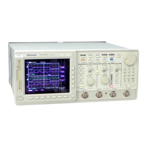 Tektronix TDS 500D Use and care manual