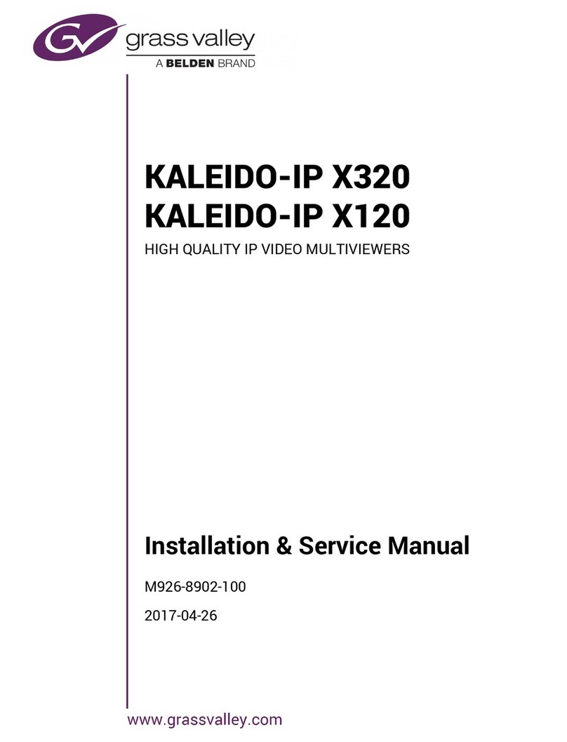 Belden grass valley Kaleido-IP X320 Supplement