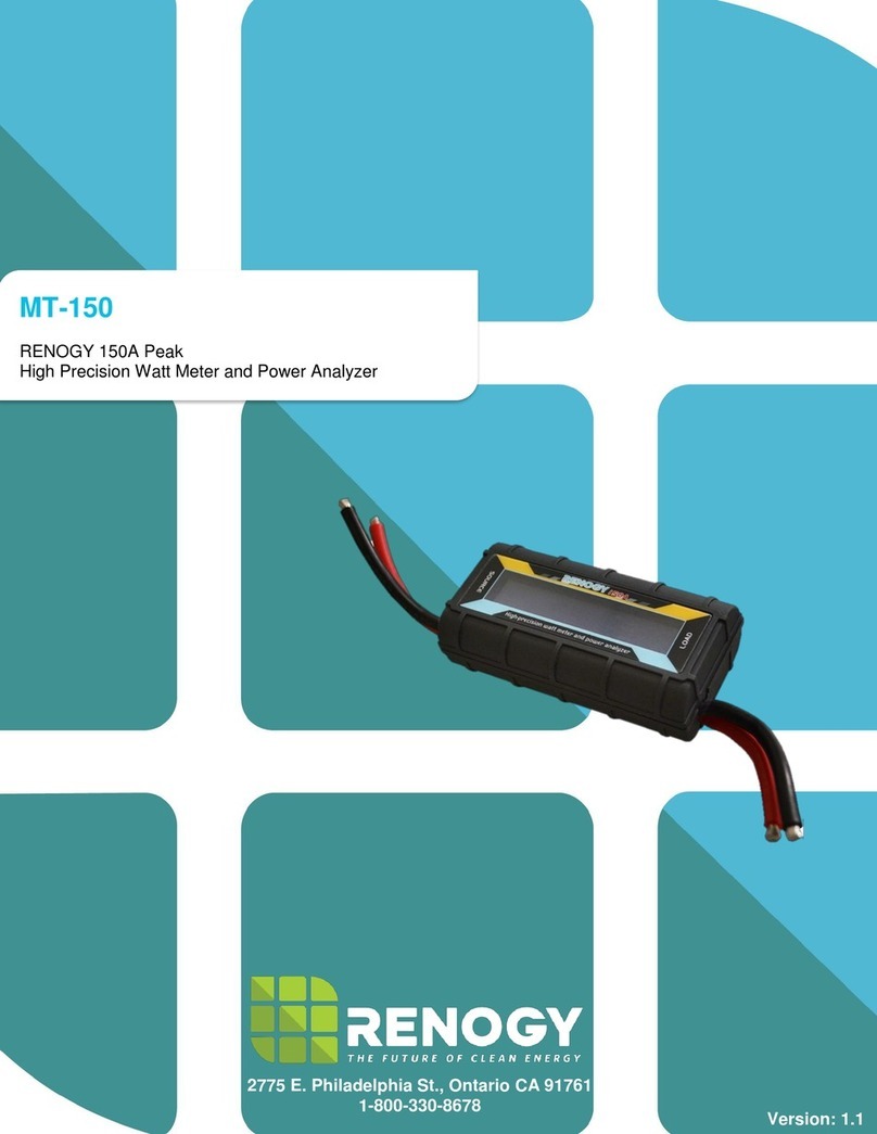 Renogy MT-150 User manual