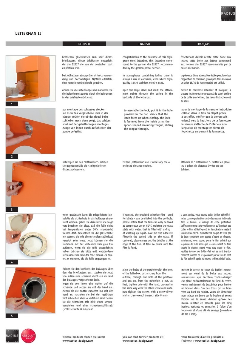 Radius LETTERMAN II manual
