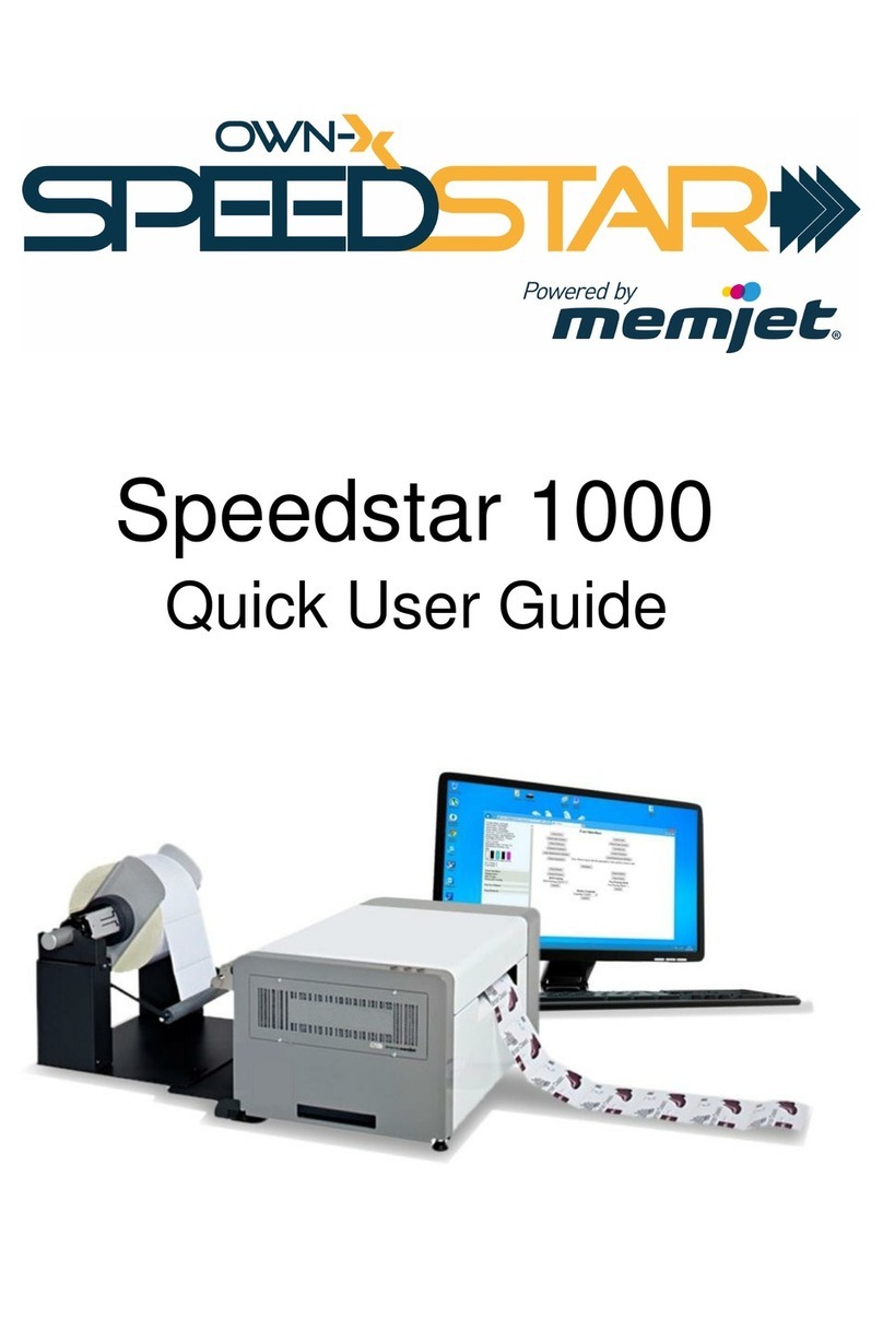 Memjet OWN-X Speedstar 1000 Instruction manual