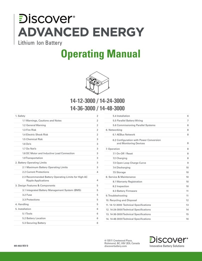 DISCOVER 14-12-3000 operating manual