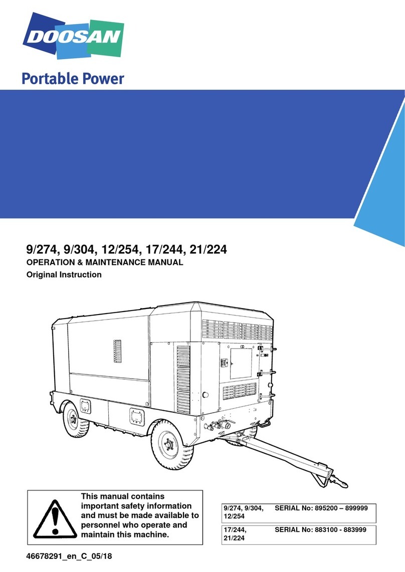 Doosan 9/274 Operation & maintenance manual
