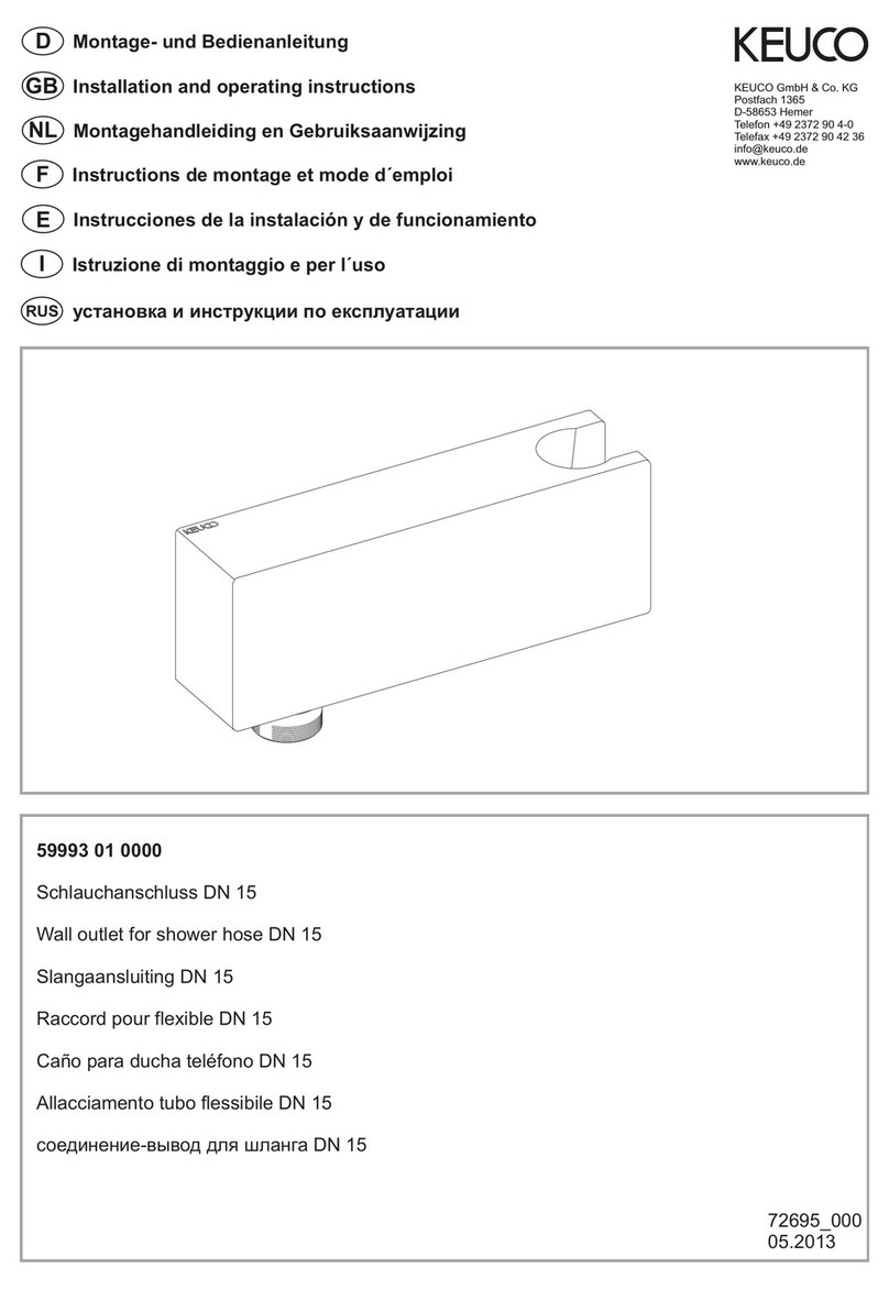 KEUCO 59993 01 0000 Installation and operating instructions