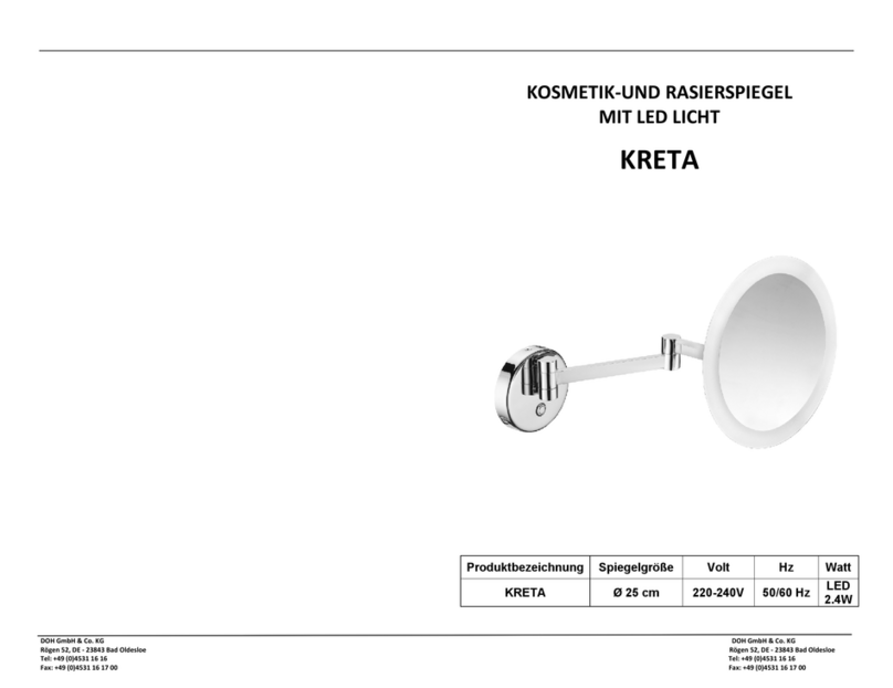 DOH KRETA Use and care instructions