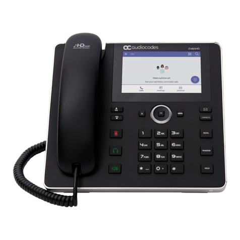 AudioCodes 400HD Series User manual AudioCodes 400HD Series User manual