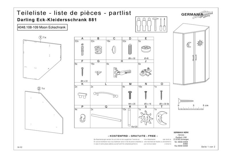Germania Moon 4048.108 Assembly instruction