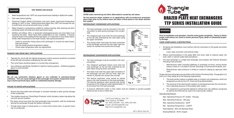 TriangleTube TTP Series installation guide TriangleTube TTP Series installation guide