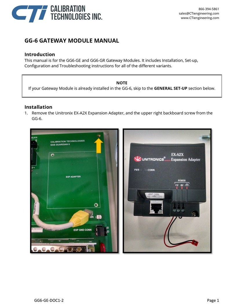 CTI GG-6 manual