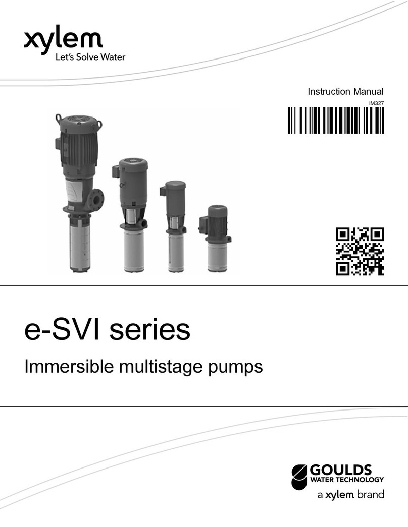 Xylem GOULDS e-SVI Series User manual