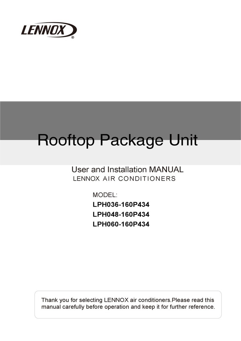 Lennox LPH036-160P434 Operating manual