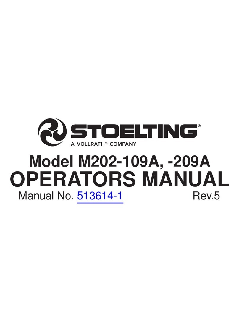 Vollrath STOELTING M202-109A Operator's manual Vollrath STOELTING M202-109A Operator's manual