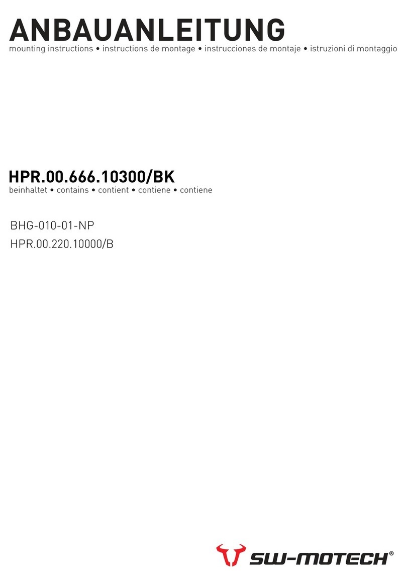 SW-Motech Burkbusters HPR.00.666.10300/BK User manual SW-Motech Burkbusters HPR.00.666.10300/BK User manual