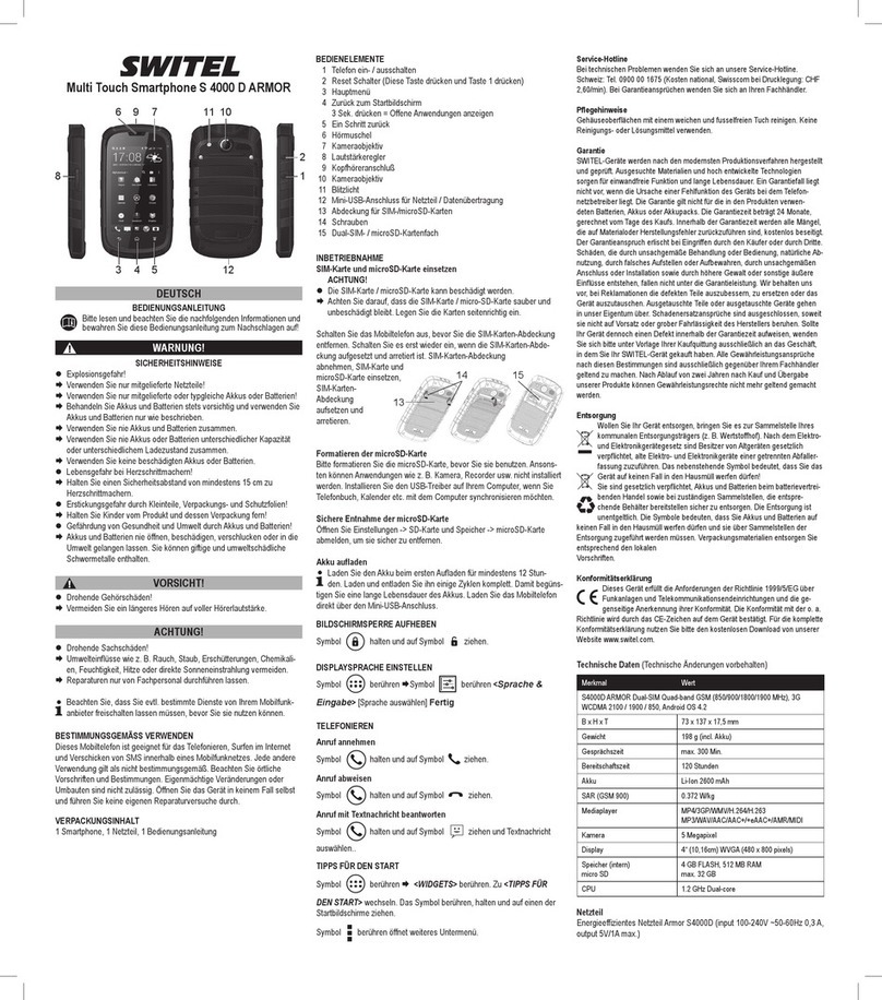 switel S 4000 D ARMOR User manual
