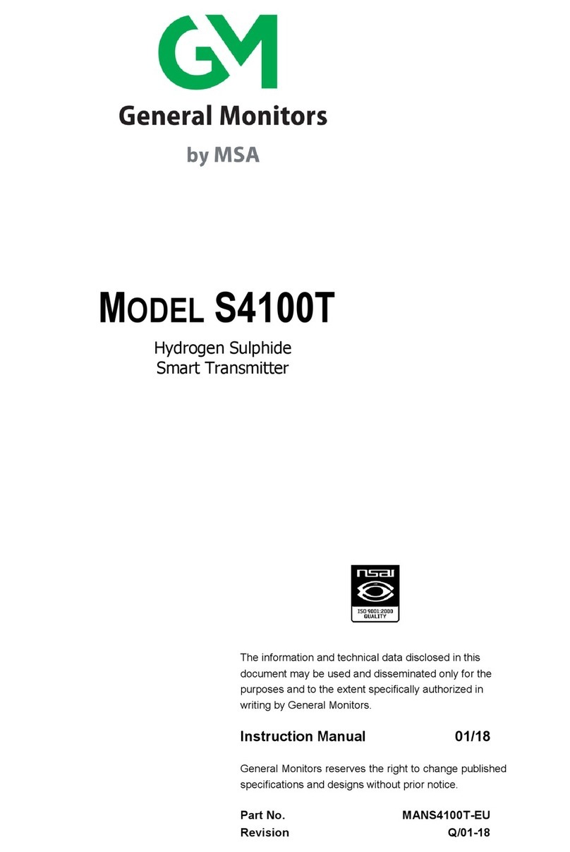 MSA General Monitors S4100T instruction manual
