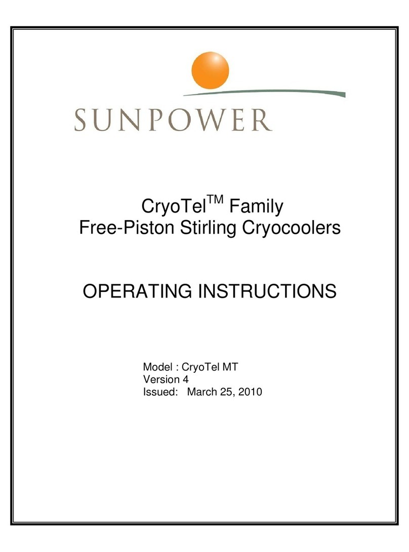 Sun Power CryoTel MT operating instructions Sun Power CryoTel MT operating instructions