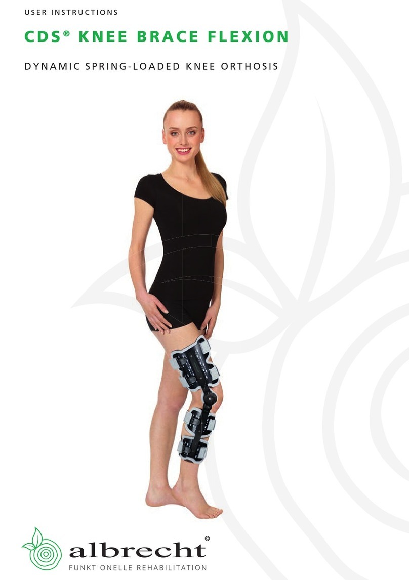 Albrecht CDS KNEE BRACE FLEXION User instructions