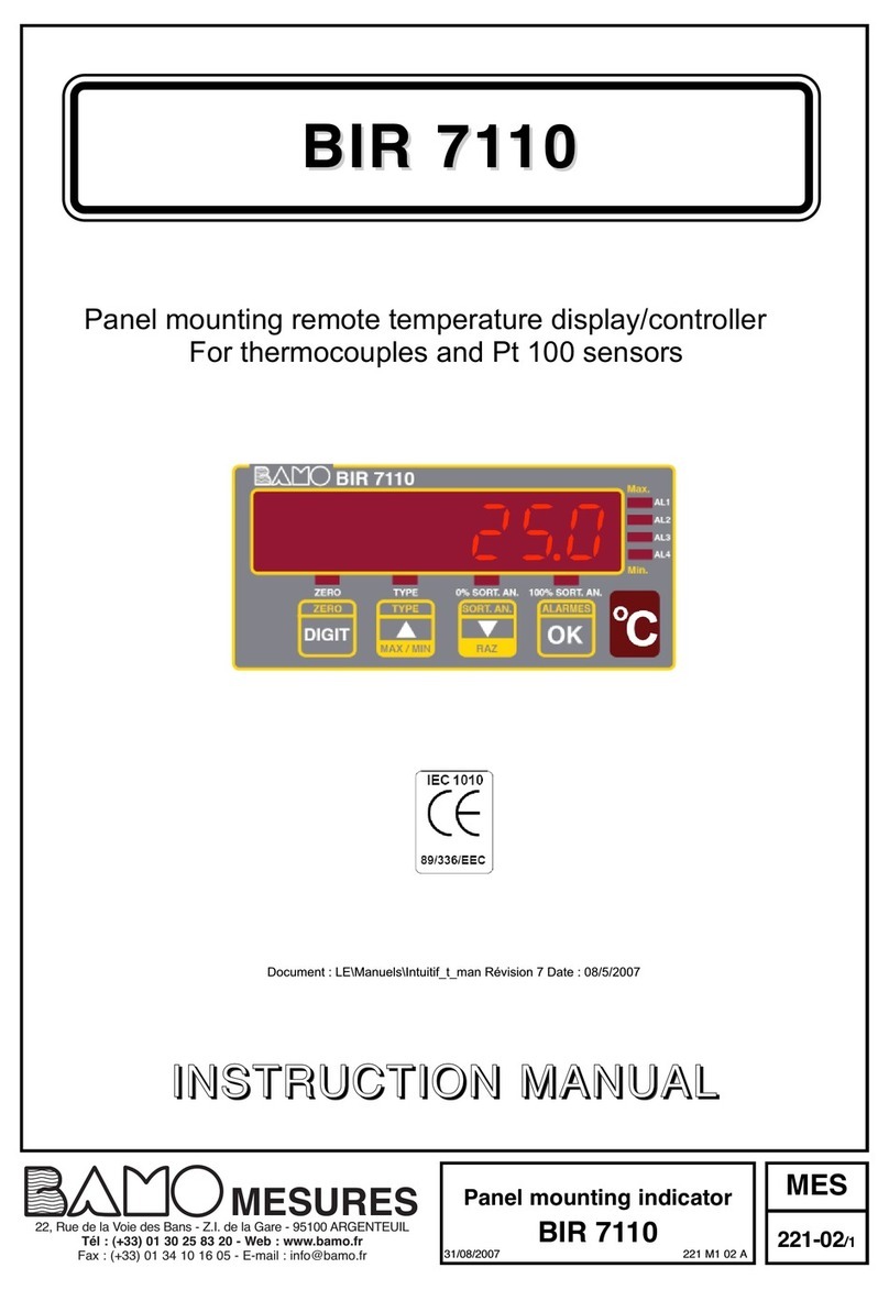Bamo BIR 7110 instruction manual