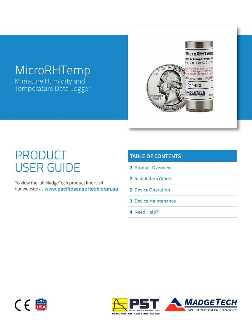 PST MADGE TECH MicroRHTemp Product user guide