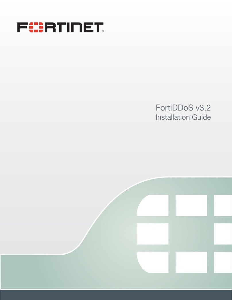 Fortinet FortiDDoS installation guide Fortinet FortiDDoS installation guide