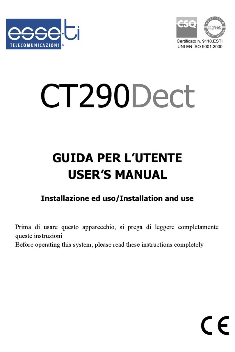 Esse-ti CT290 Dect user manual