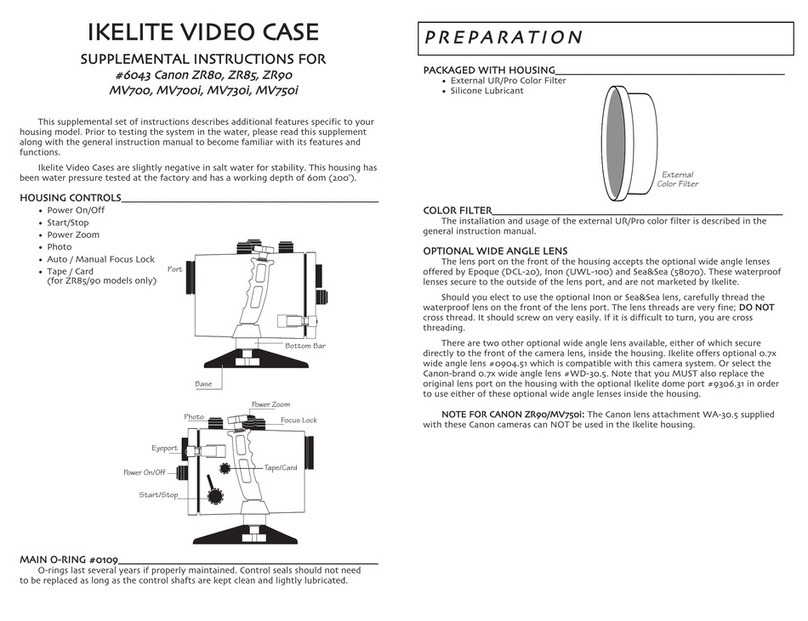 Ikelite 6043 Supplemental instructions