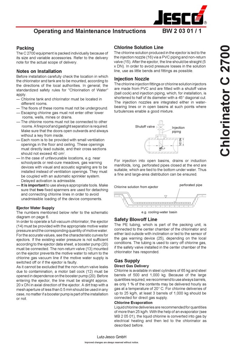 Jesco C 2700 Operating and maintenance instructions