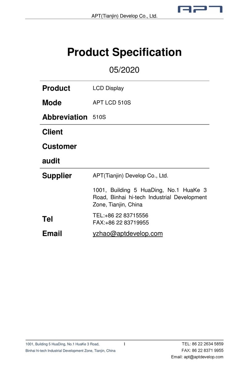 APT LCD 510S Owner's manual