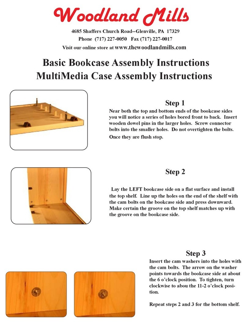 Woodland Mills Basic Bookcase Assembly instructions