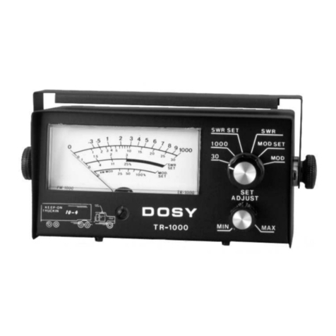 Dosy TR-1000 instruction manual