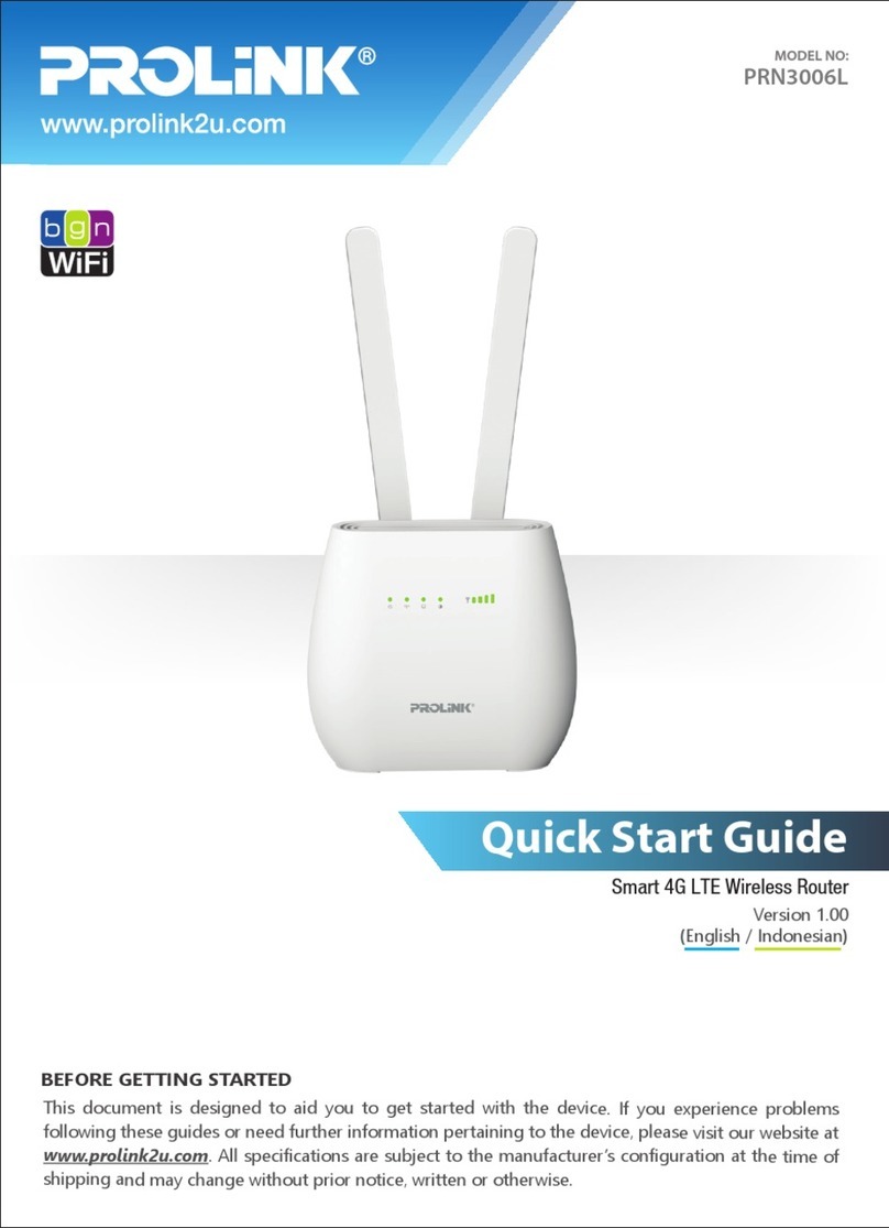 PROLiNK PRN3006L quick start guide