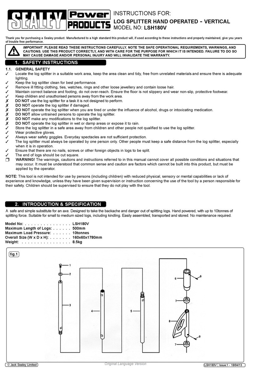 Sealey LSH180V instructions