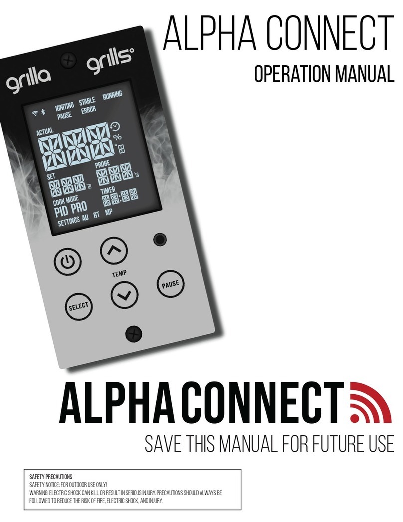Grilla Grills Alpha Connect Operation manual