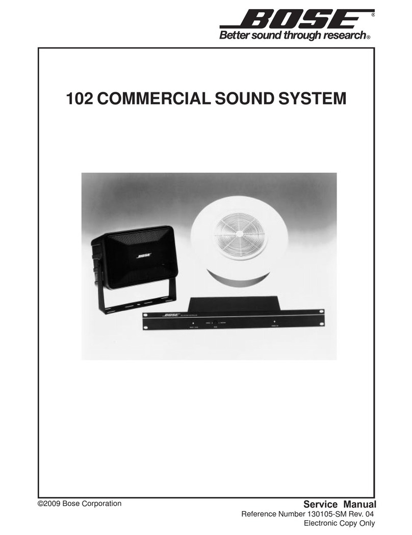 Bose 10.2 Stereo Everywhere User manual