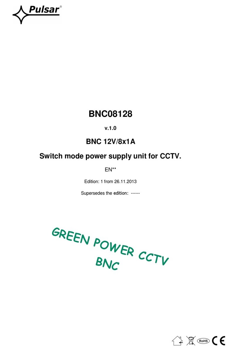 Pulsar BNC08128 User manual
