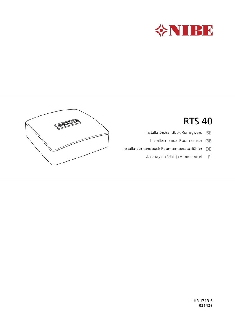 Nibe RTS 40 Installer manual
