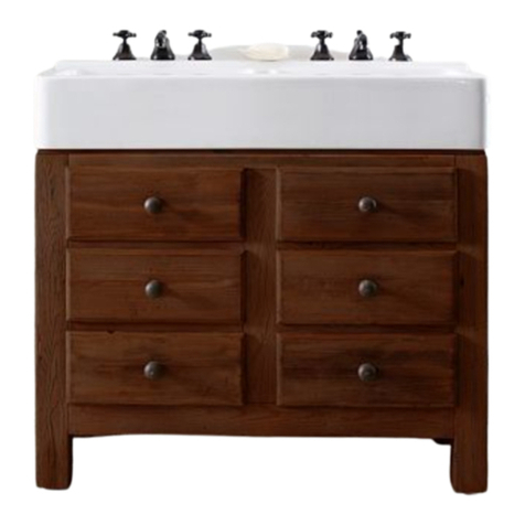 PotteryBarn Mason Double Console with Sink User manual PotteryBarn Mason Double Console with Sink User manual